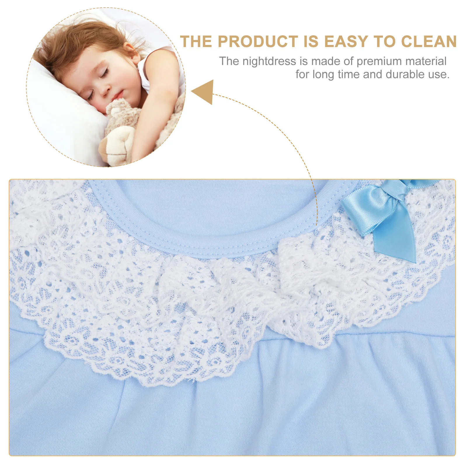 

1Pcs Comfortable Cotton Nightdress for Kids Long Sleeve Leisure Nightwear Children Sleepshirts Kids Nightdress