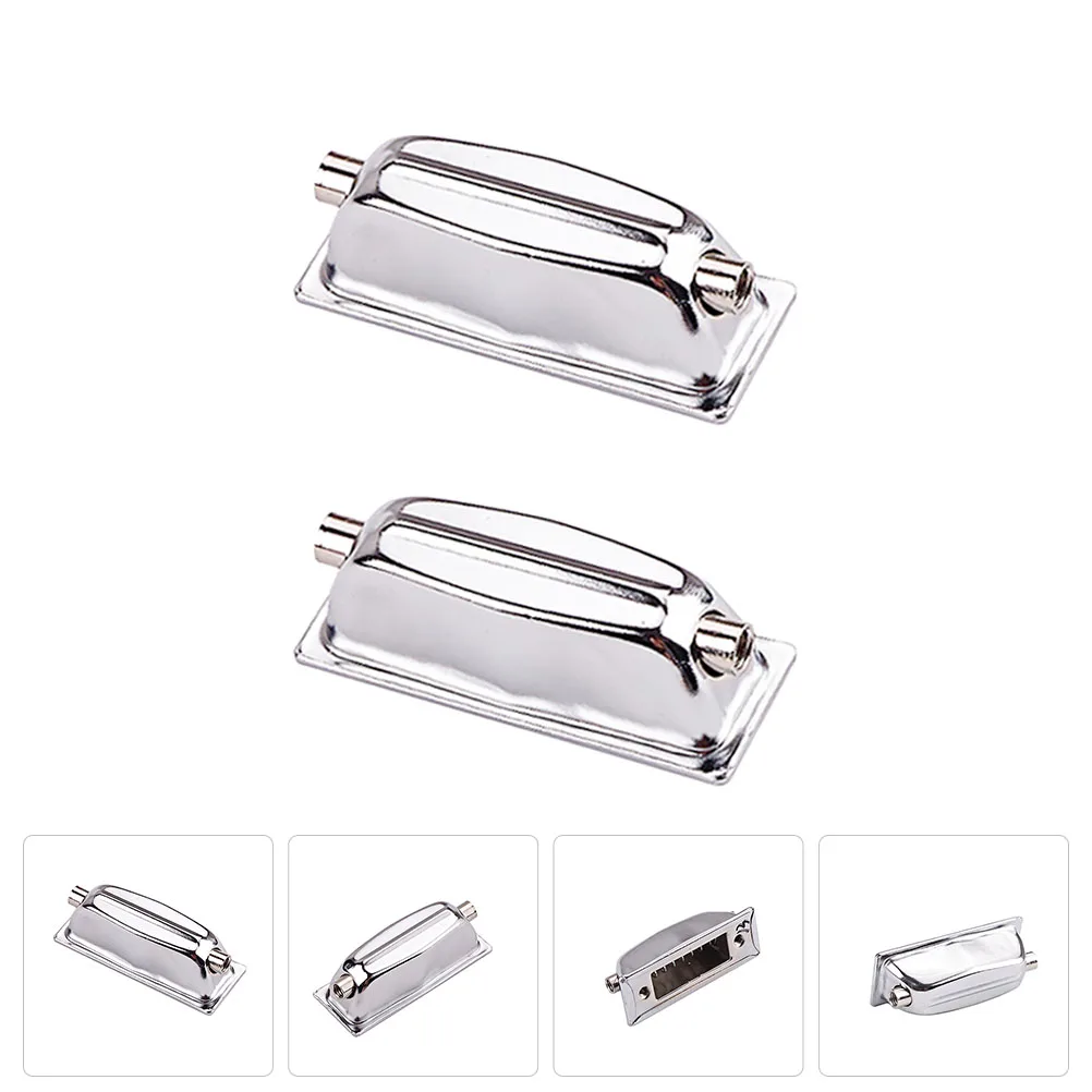 

2 Pcs Hook Connector Double End Lugs Metal Lug Replacement Bass Drum Double-End Lug Drum Hook Accessories WC27D