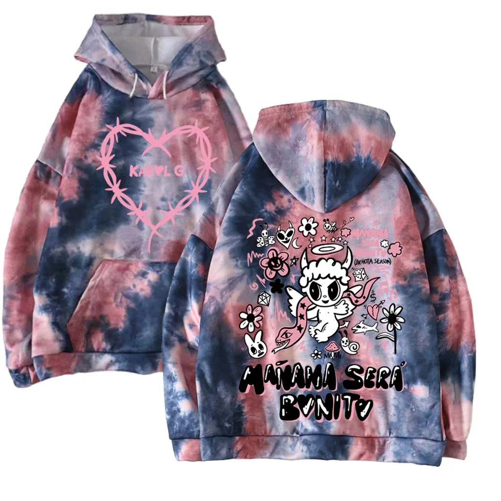 Karol G Mañana Será Bonito Tour Tie Dye Hoodies Bichota Hoodie Karol G Manana Sera Bonito Hoodie