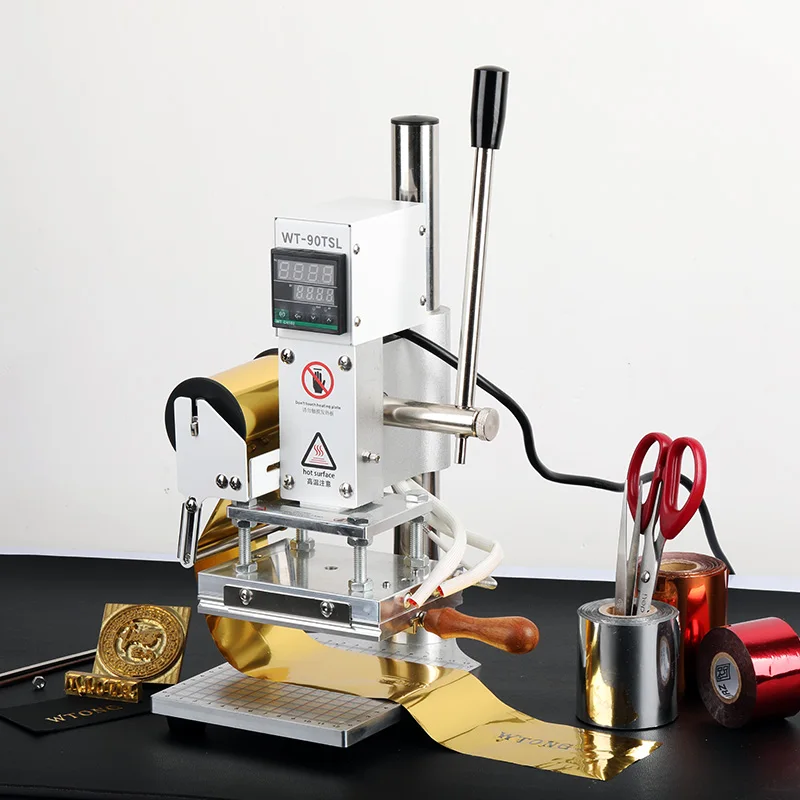 

Digital Hot Foil Stamping Machine for Leather New Condition Bronzing Logo Heat Embossed T Slot Hot Press Embossing Plate Type