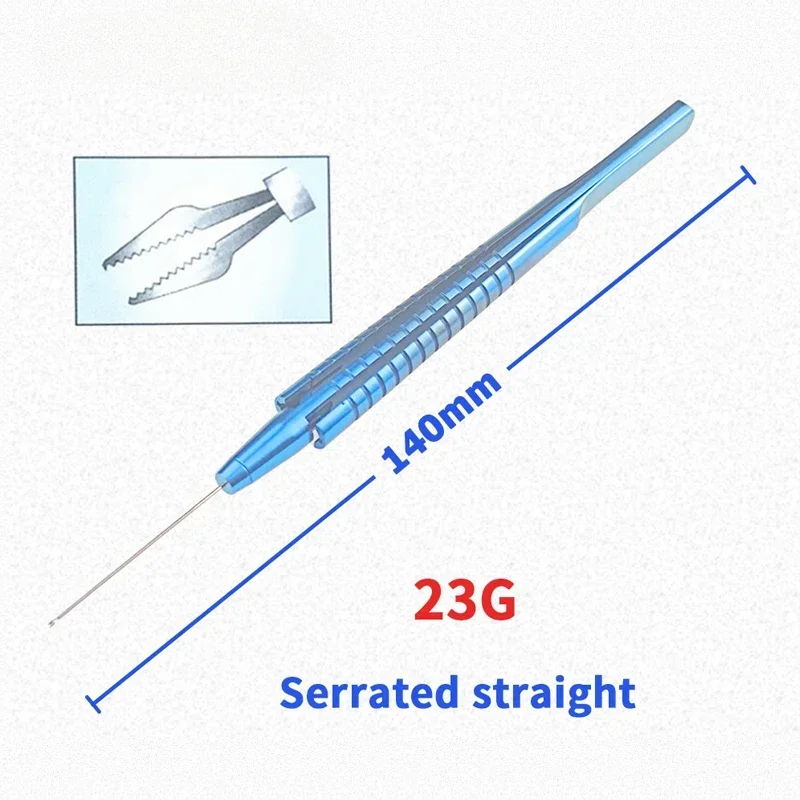 

140mm Retinals Capsulorhexiss Forceps Squeeze Handle Serrated Forceps Titanium Intraocular Ophthalmic Micro Surgical Instruments