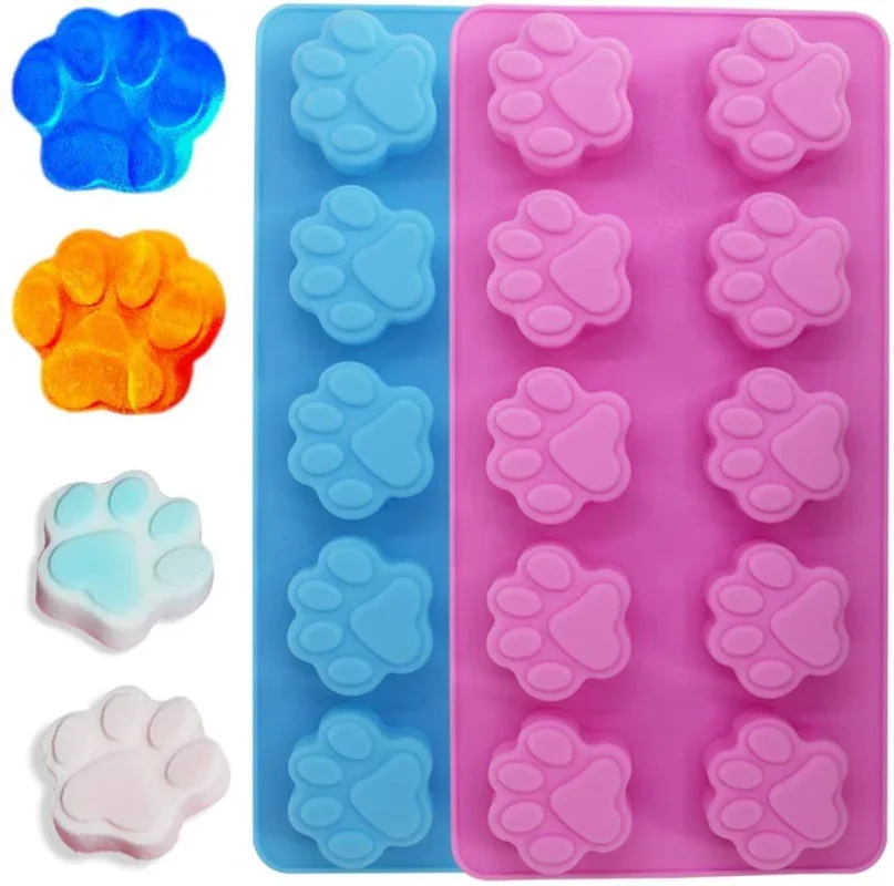 Hot new Lovely Dog Cat Paw Fondant Sugarcraft Cake Mold Chocolate Baking Mould Pudding Cookie Soap Molds Kitchen tools