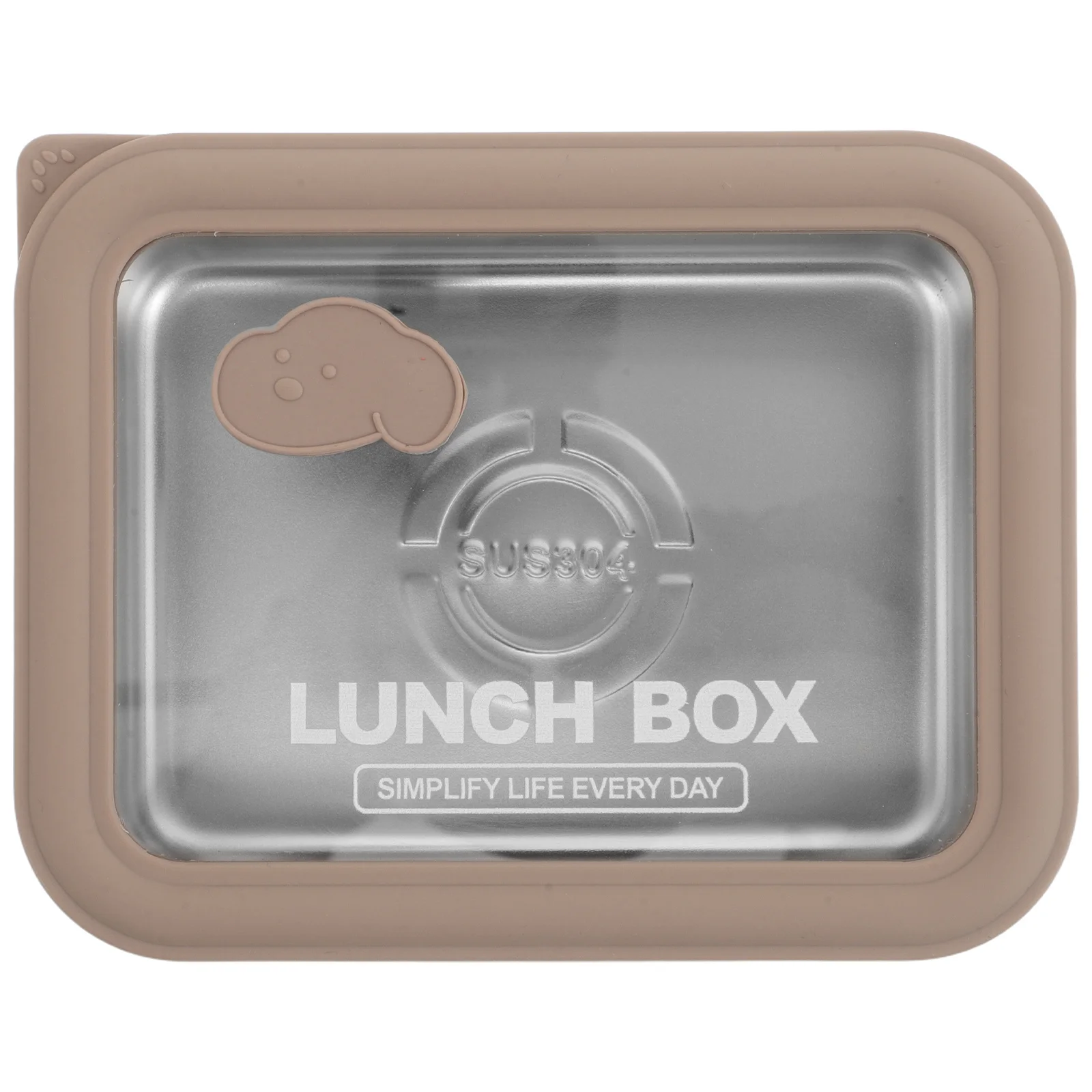 

Stainless Steel Lunch Box 600Ml Glass Lid Microwavable Portable Bento Container Adult Work School Insulated Food Storage Hot