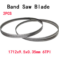 2PCS Bandsaw Blades 1712 Bandsaw Blade 1712 9.5 0.35mm 6 TPI for Metabo Charnwood Draper Band Saw Cutting Wood Metal Cutting