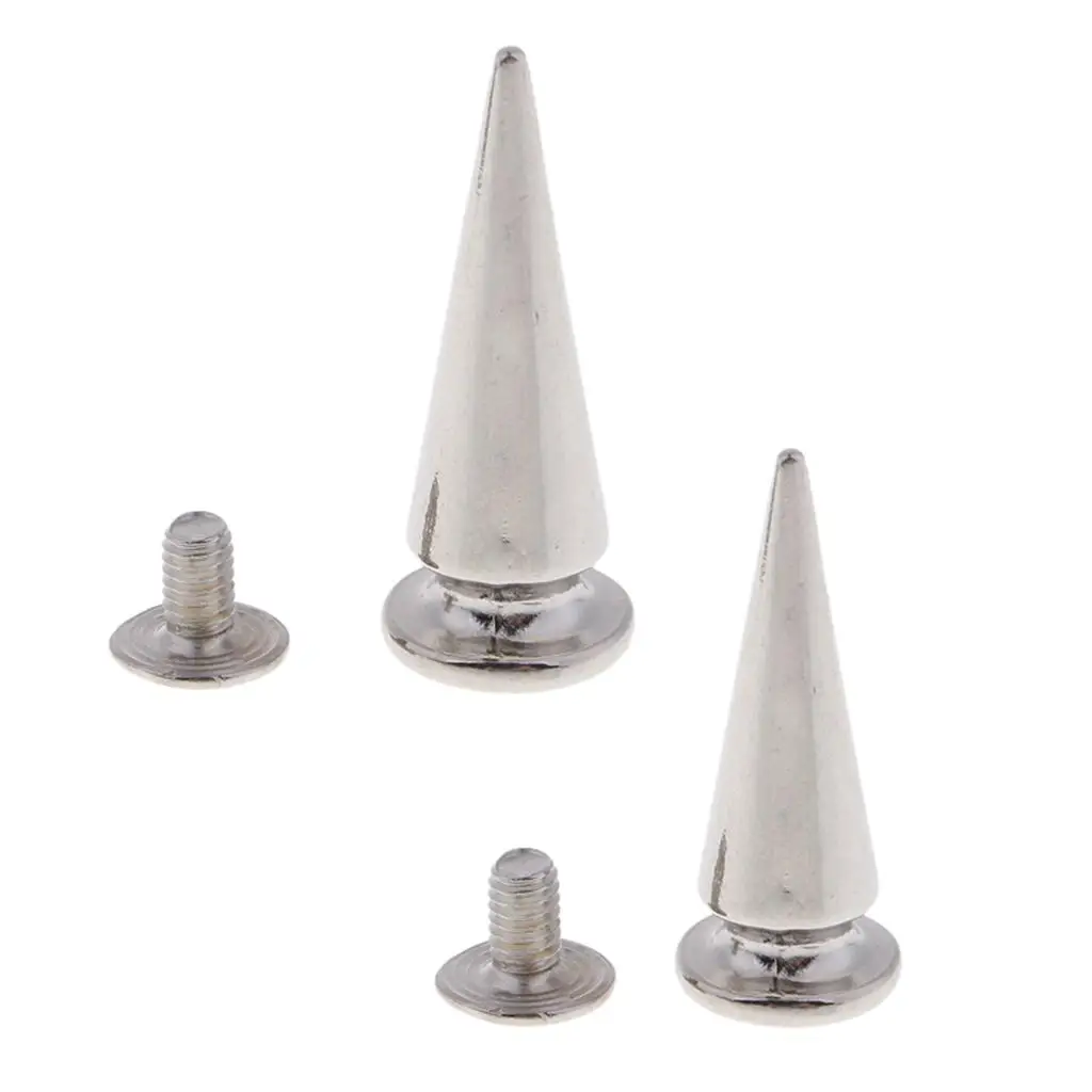 20mm Metal Setting Stud Punk Cone Rivets Screwback Studs for Upholstery Leather DIY Bags Shoes Sewing Craft Decoration