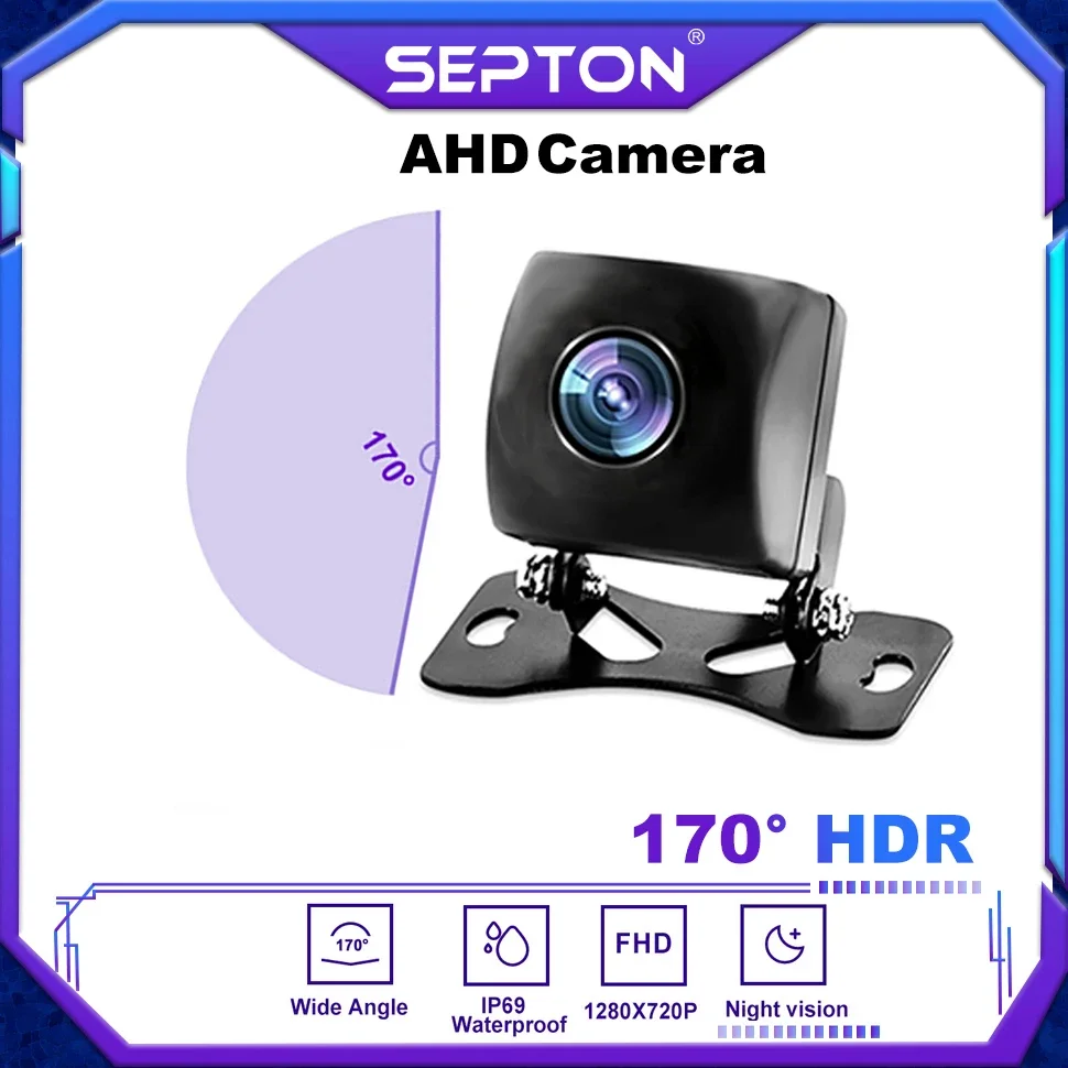 SEPTON Car Camera AHD  Backup Camera 170 Degree Wide Angle Night Version Waterproof Car Rear View Camera