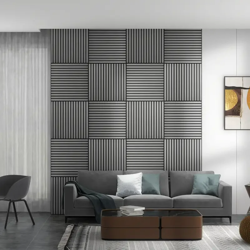 6/12/24 PCS 3D Grille Wall Stickers Living Room Decoration Striped Wood Grain Peel and Stick Wall Panel Self Adhesive Wallpaper