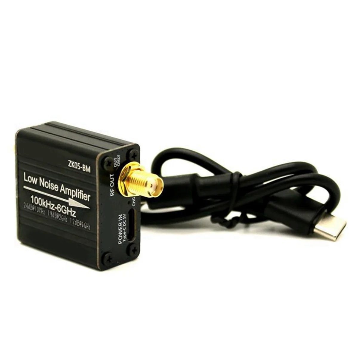 

SUPER NEW RF Power Preamplifier Module 100KHz-6GHz/10GHz 20dB High Gain LNA Low Noise Amplifier ZK05-BM