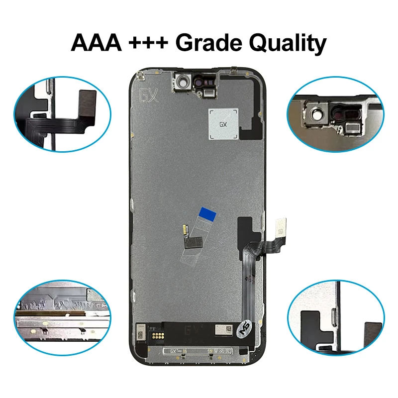 GX OLED For iPhone X LCD XS XR XS Max Display 11 12 Mini 13Pro 14Pro Max Touch Screen Digitizer 15 Plus 16Pro Max Replace Parts