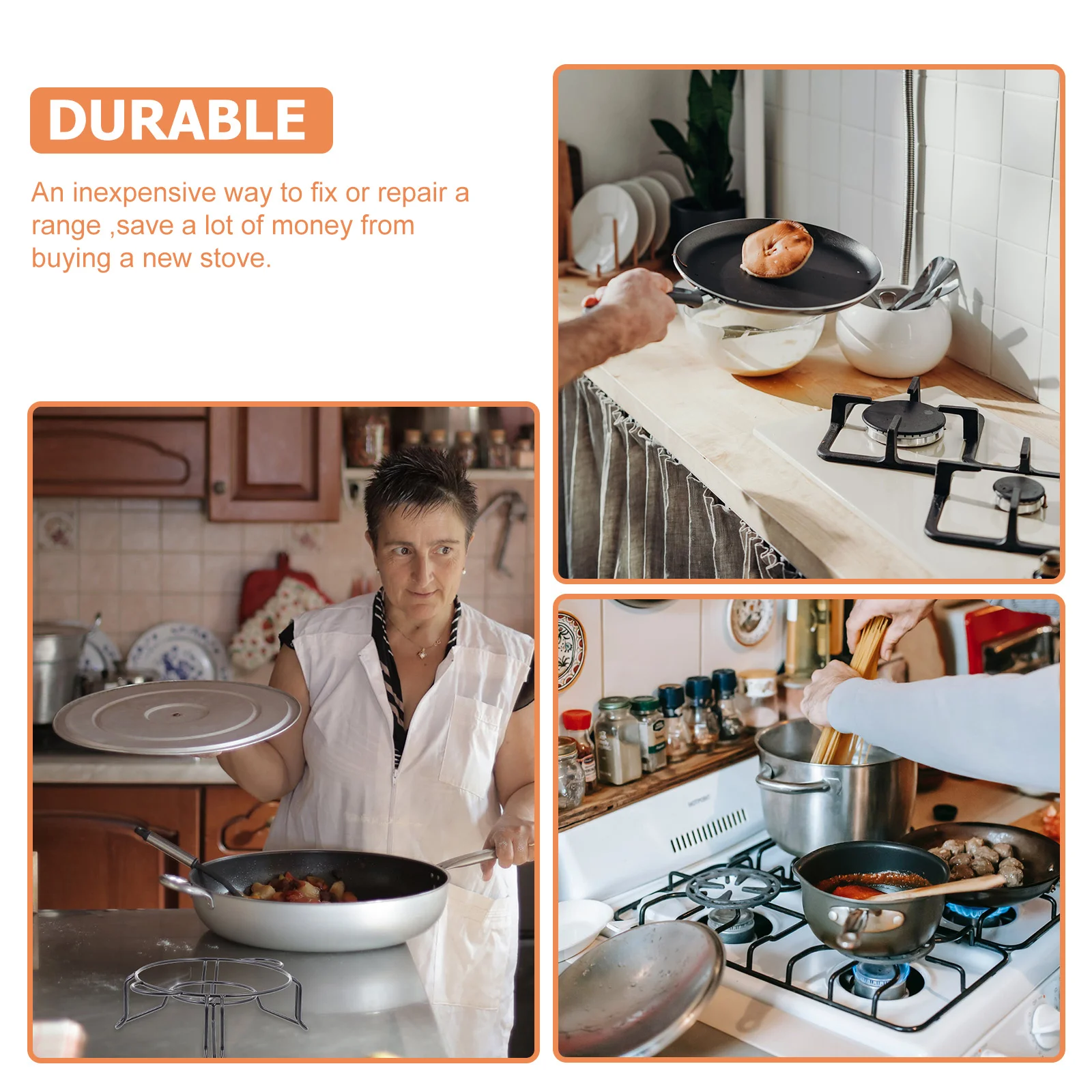 

4Pcs Metal Zinc Alloy Stove Knobs Universal Electric Range Burner Control Replacement Durable Easy Install Fix Repair