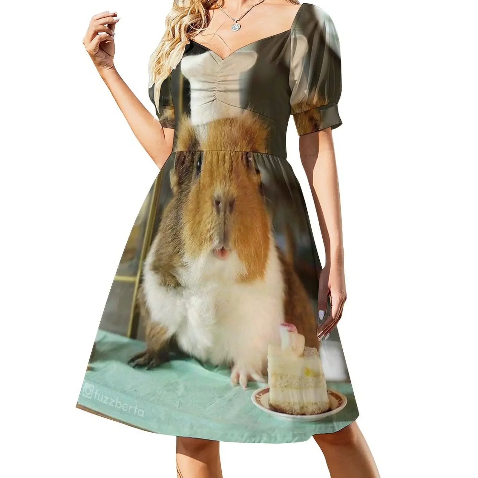 

Guinea Pig – Cavy Collection – Model 11 Short-Sleeved Dress party dresses woman birthday dresses for women long sleeve dress