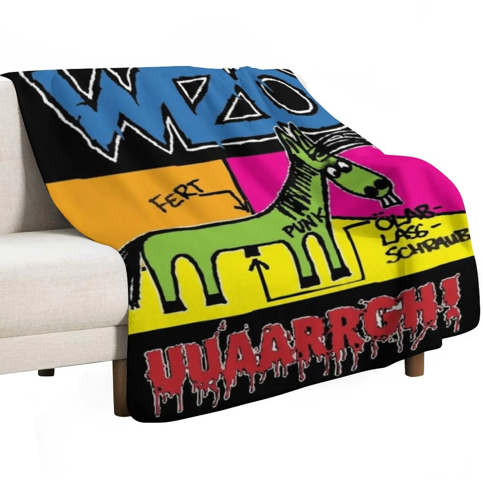 

WIZO Uuaarrgh! Throw Blanket Soft Beds Blankets For Sofas Moving Extra Large Throw Blankets