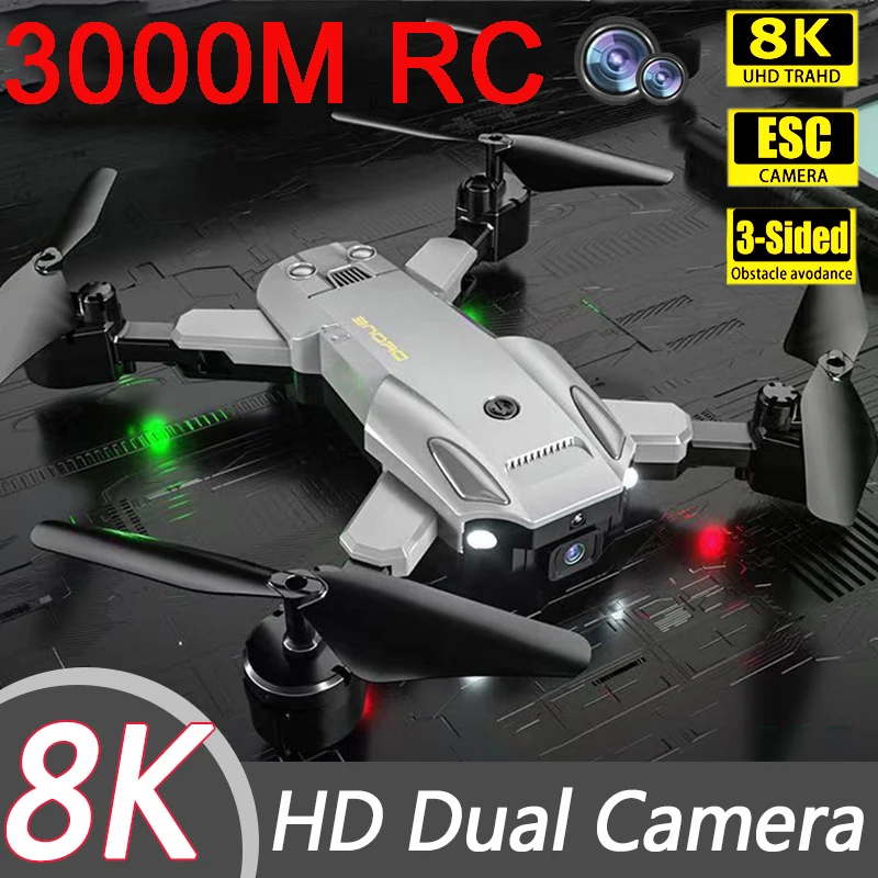 New 3000M Drone 8K Dron 5G HD Professional Drones 6K Fpv Aerial Photography Helicopter Obstacle Avoidance Quadcopter RC Distance