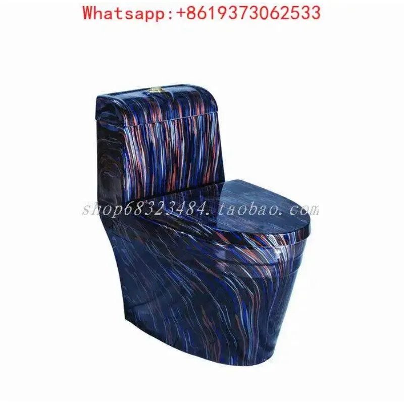 Boutique High-end Wood Grain, Marble Pattern Toilet, Super Swirl One-piece Toilet, Ceramic Color