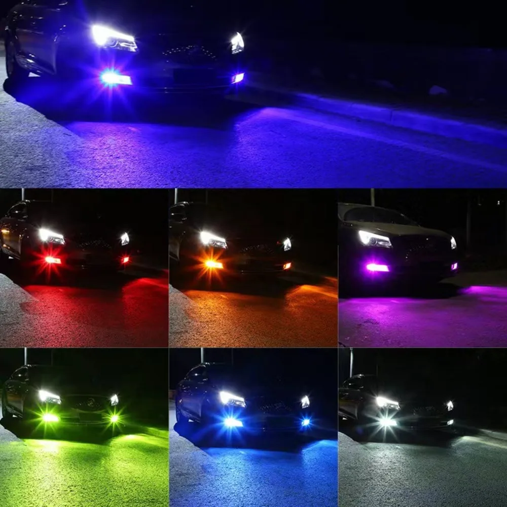 Super Bright H1H3 h7 h11 880  Front Rear Fog Lights CANBUS Auto Driving Bulbs 3030SMD LED Head Lamp DC12V White Orange Ice Blue