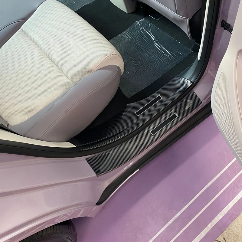 Car Door Sill Scuff Plate for MG MG4 Urban EV 2026~2028 2027 ABS Welcome Pedal Threshold Guards Cover Sticker Part Accessories