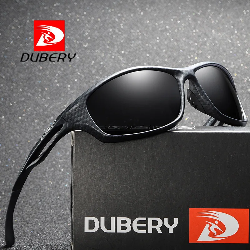 DUBERY Classic Polarized Sunglasses Wrap Around Sports Sunglasses for Men Women Colorful Lenses UV400 Sport Driving Sun Glasses