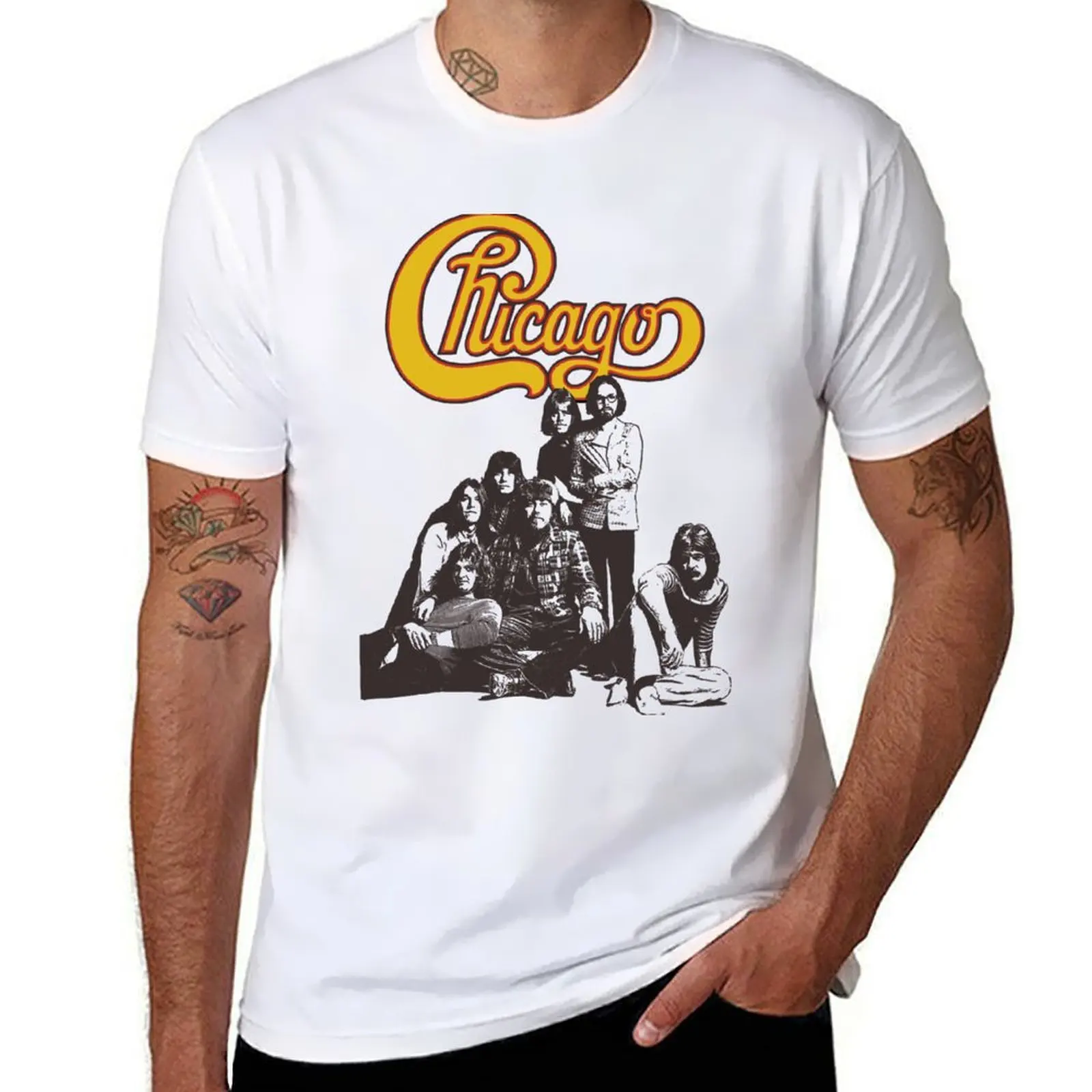 

Chicago T-Shirt man t shirt cotton high quality man graphic t shirt T-Shirt