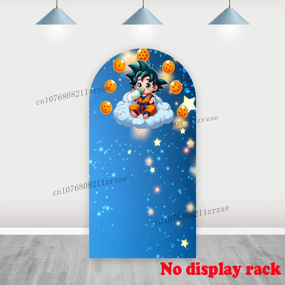 Dragon Ball Arch Baby Goku Backdrop Kid Boy 1st Happy Birthday Party Decor Baby Shower Poster Banner Background Photography Prop view 5