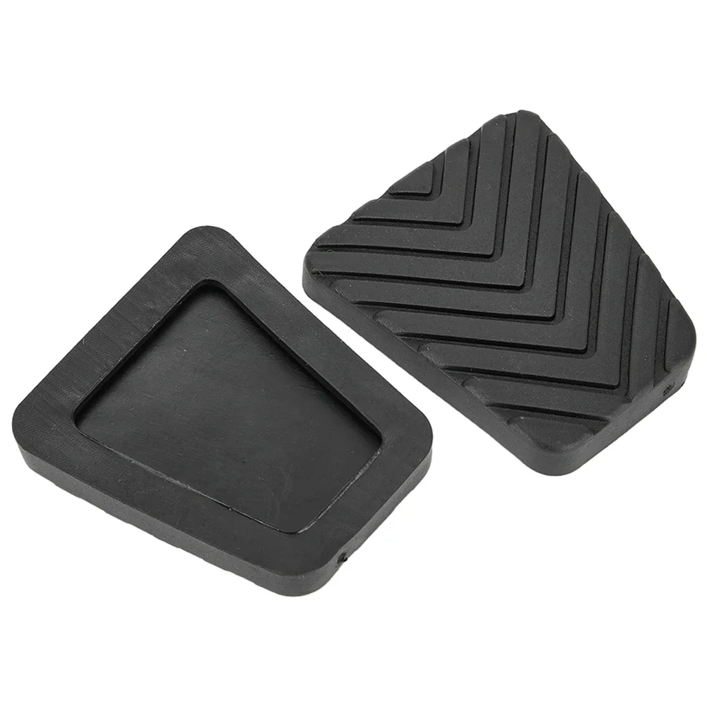 Quality Useful Practical Pedal Pad Clutch Pedal Cushion Cover Accessories Black Pair Replacement Rubber Vehicle