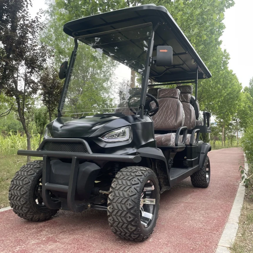 High Quality Exclusive 2 4 6 8 Seater Golf Cart 5000W/7000W AC System High Strength Steel Off Road Electric Golf Cart