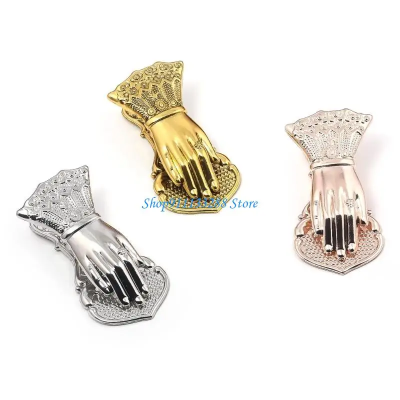 

G88D Vintage Hand Bookmarks Page Holder Clip Metal Paper Clip Bookmarks for Adult Kid Reading Scrapbooking Journaling
