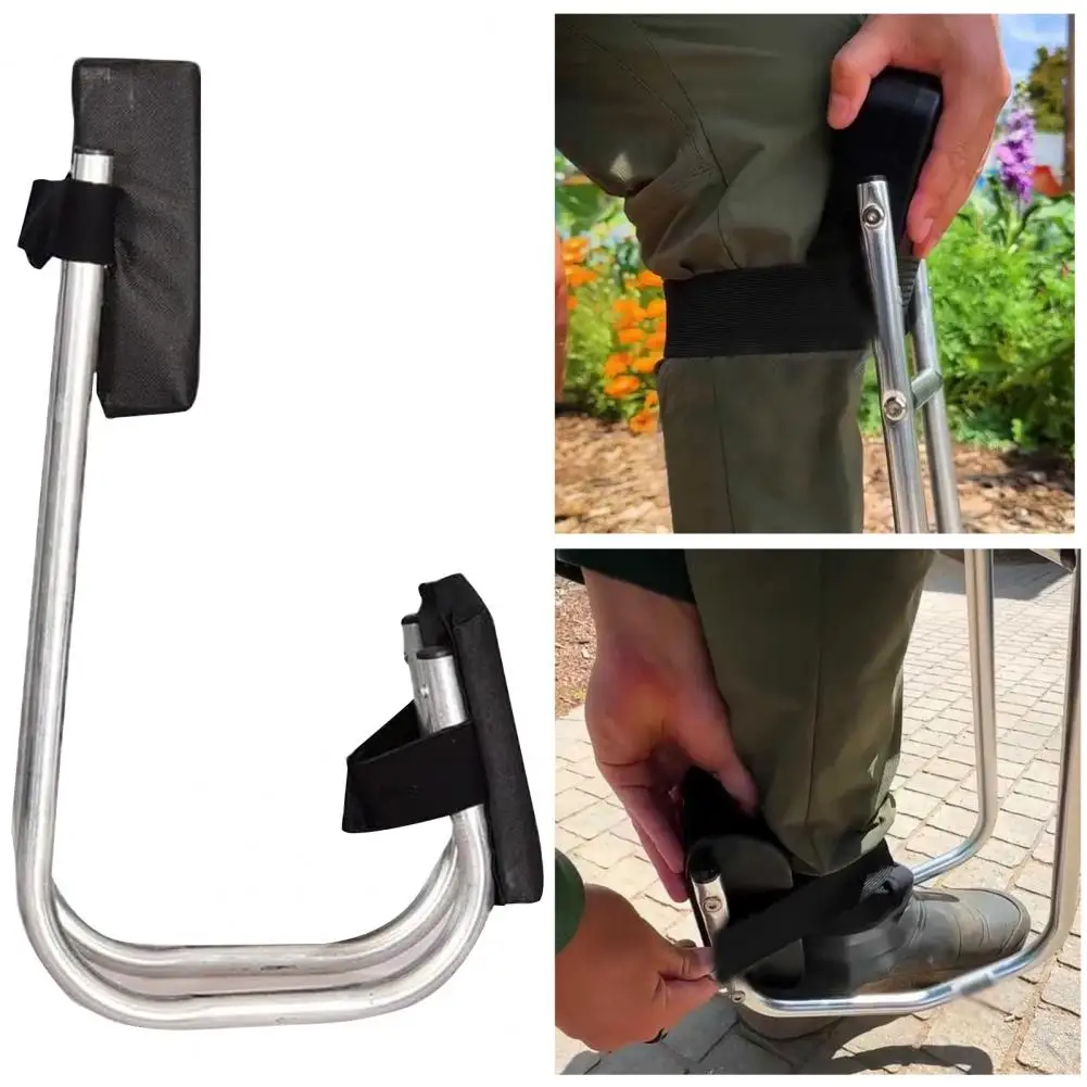 Gardening Knee Seat Thickened Gardening Ankle Support Seat Heavy Duty Stainless Steel Men Women Kneeling Pad Garden Kneeler Seat