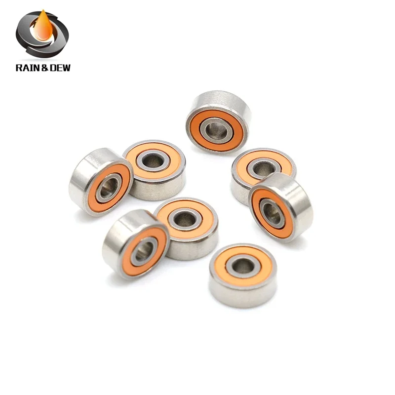 686RS Bearing 10PCS 6x13x5 mm ABEC-7 Hobby Electric RC Car Truck 686 RS 2RS Ball Bearings 686-2RS Orange Sealed