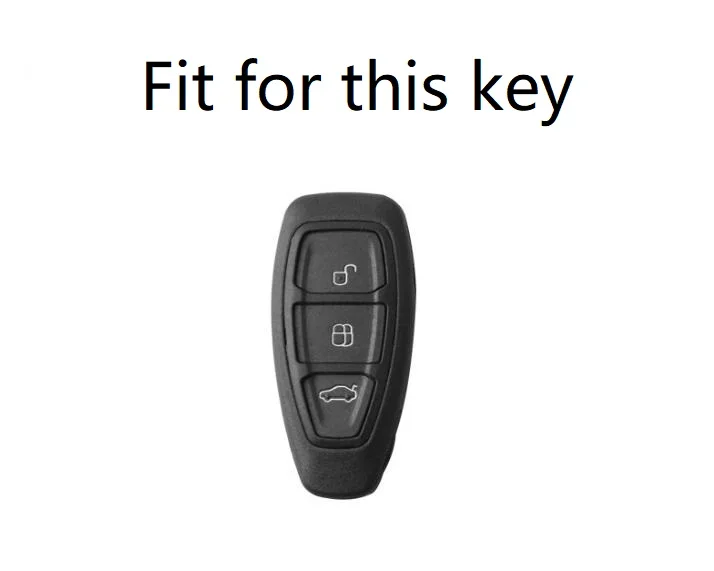 New Carbon Fiber ABS Car Key Case Cover for Ford Fiesta Focus 3 4 Mondeo Ecosport Kuga Focus ST Car Key Remote Key