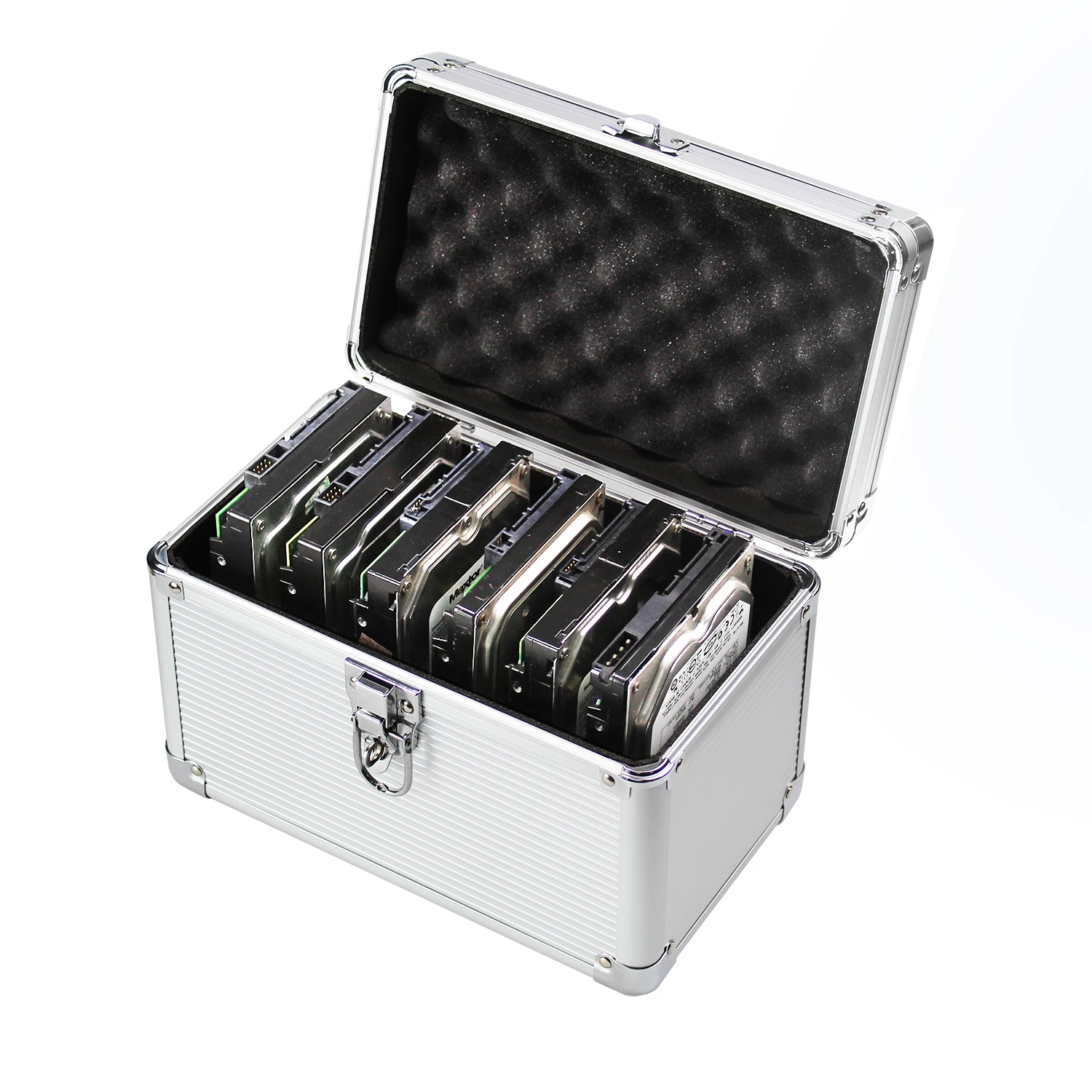 Hard Drive Box Case, Storage and Protection 6 x Internal 3.5\