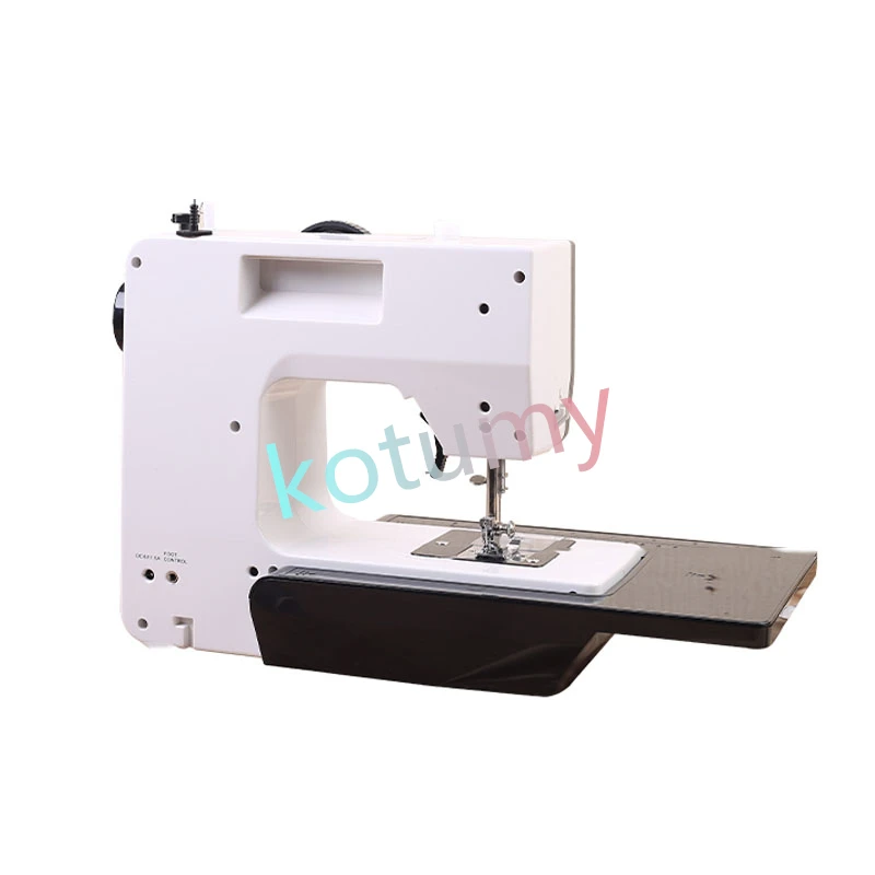 Mini Sewing Machine Portable Handy Mini Replaceable Presser Foot Overlock Knitting DIY Sewing Pedal Table with LED Light