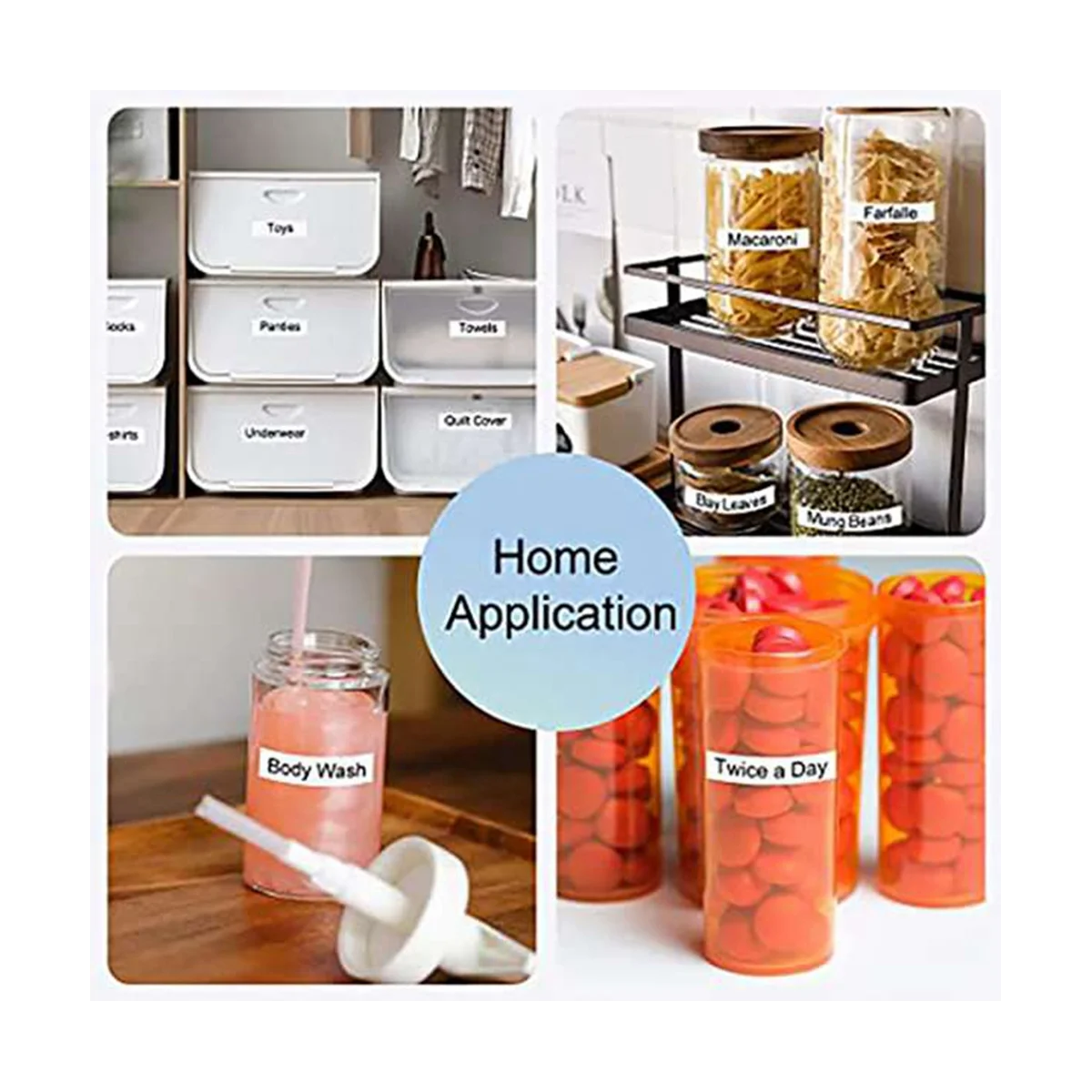 5 buah 18mm TZC Label pita kertas cetak Label untuk mesin Label Brother Printer Label stiker pita