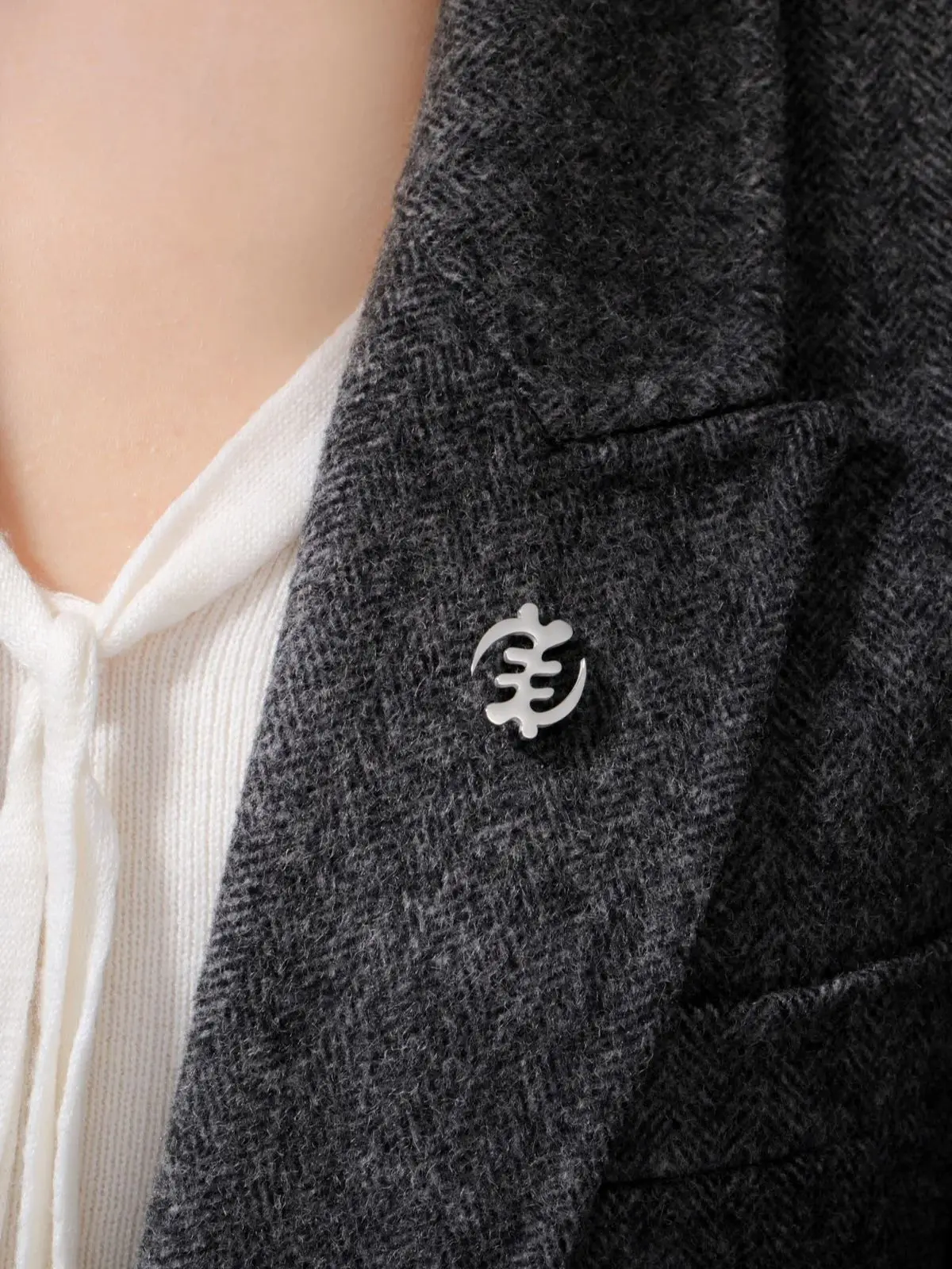 LIKGREAT afrique Adinkra symbole broche pour hommes Gye Nyame acier inoxydable broche sagesse ethnique bijoux amulette cadeau d'anniversaire