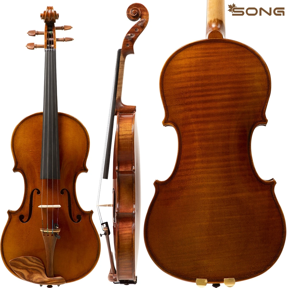 

One-piece flame Maple Back violin Professional 4/4 Solo violin case violin bow strings fiddler Instruments rosewood Accessories