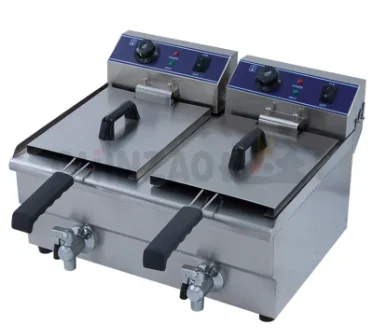 20L Nickel-plating Basket Commercial Kitchen Product Electric Frying Machine For Sale