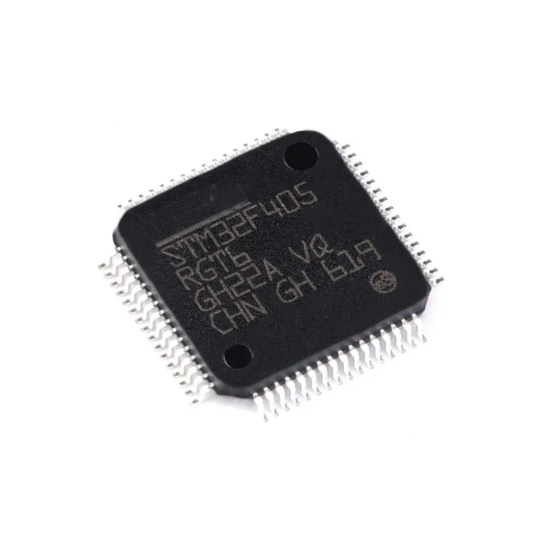 1/5PCS STM32F405RGT6 LQFP-64 ARM Cortex-M4 STM32F405 RGT6 STM32 32-bit microcontroller MCU QFP64 1024 FLASH 168 Mhz 192kB SRAM