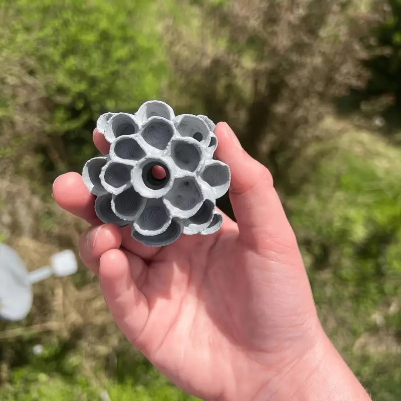 ^Artificial Wasp Nest, Outdoor Hanging Fake Wasp Nest, Wasp Deterrent Device, Suitable For Garden, Patio, Porch, Wasp Control