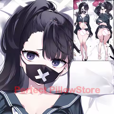 Dakimakura anime Sukeban (SMG) Blue Archive Double-sided Print Life-size body pillows cover Adult pillowcase