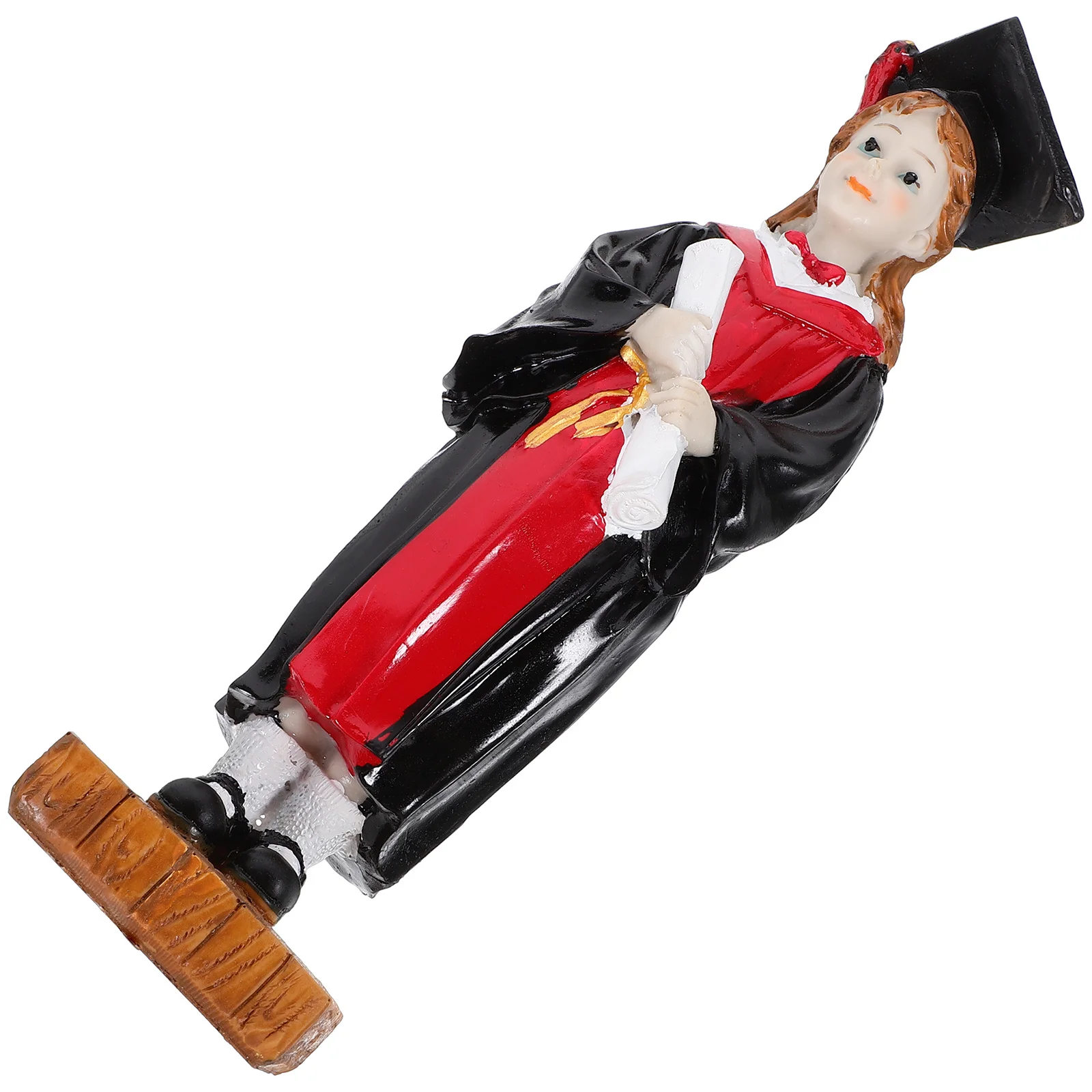 

Resin Graduation Figure Cartoon Desktop Ornament Graduation Season Party Decoration Souvenir Gift Tabletop Decoration