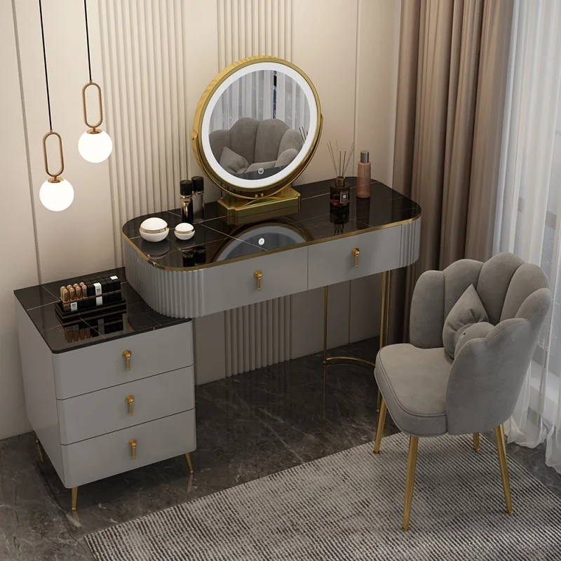 Modern simple small family bedroom high sense light luxury storage dresser - Image 5