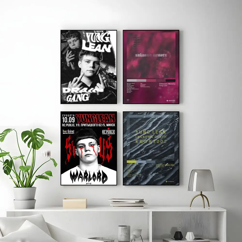 Pop Singer Y-Yung Lean Poster HD Versatile Waterproof Wall Decor Self Adhesive Perfect for Any Room & Ideal Gift