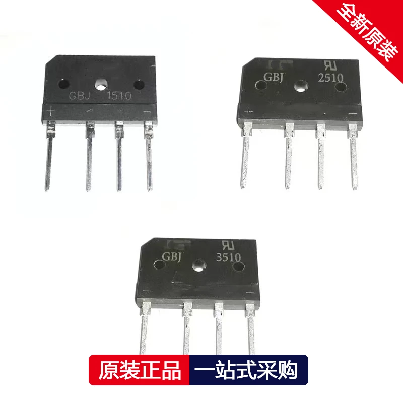 1PCS GBJ3510 GBJ2510 GBJ1510 GBJ1508 Electromagnetic furnace rectifier bridge pile single-phase rectifier bridge