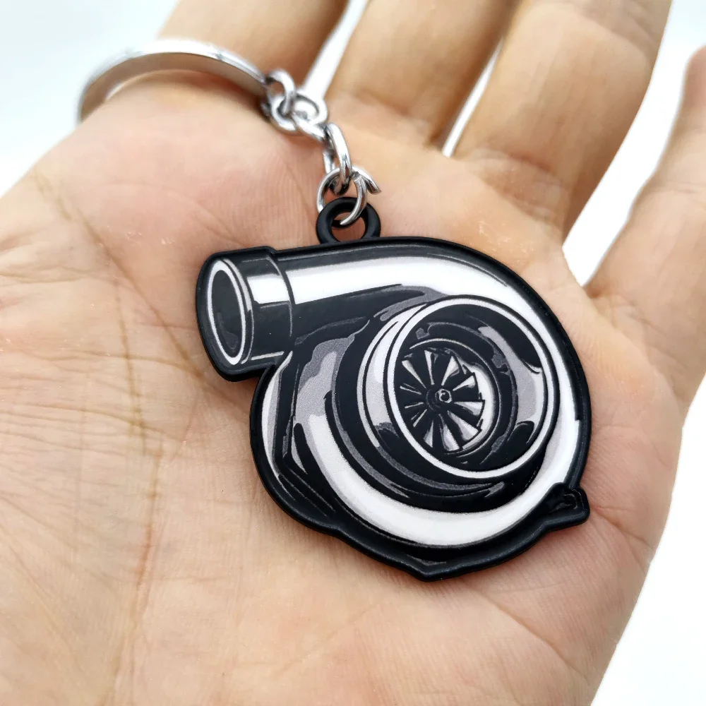 JDM Culture 3D Metal Zinc Alloy Keychain Car Auto Parts Key Chain Wheel Car Girl Keychain For Turbo Girl Racing Accessories 3