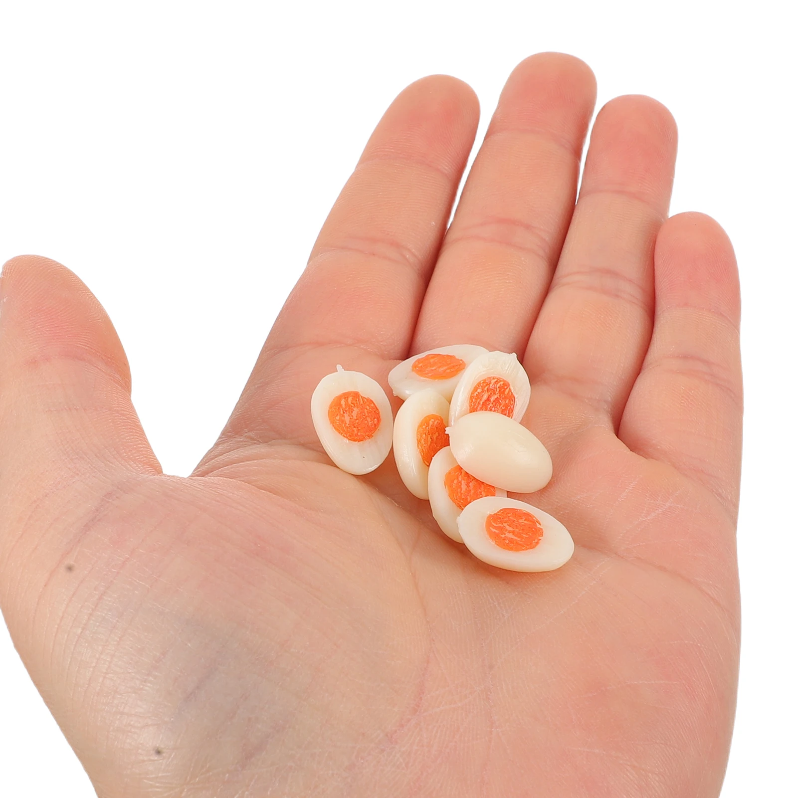

30 PCS House Simulation Food Toy Realistic Eggs Miniature Toys for Kids White Simulated