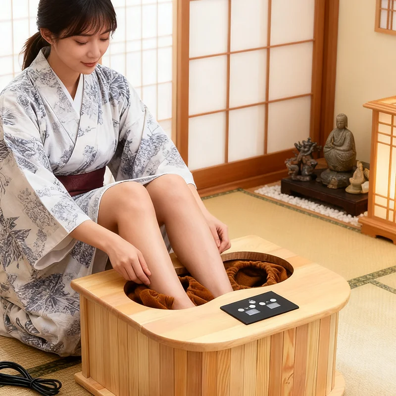 Portable Foot Spa Bucket Far Infrared Sauna Without Water Low EMF for Blood Circulation Muscle Relaxation Detoxification Home