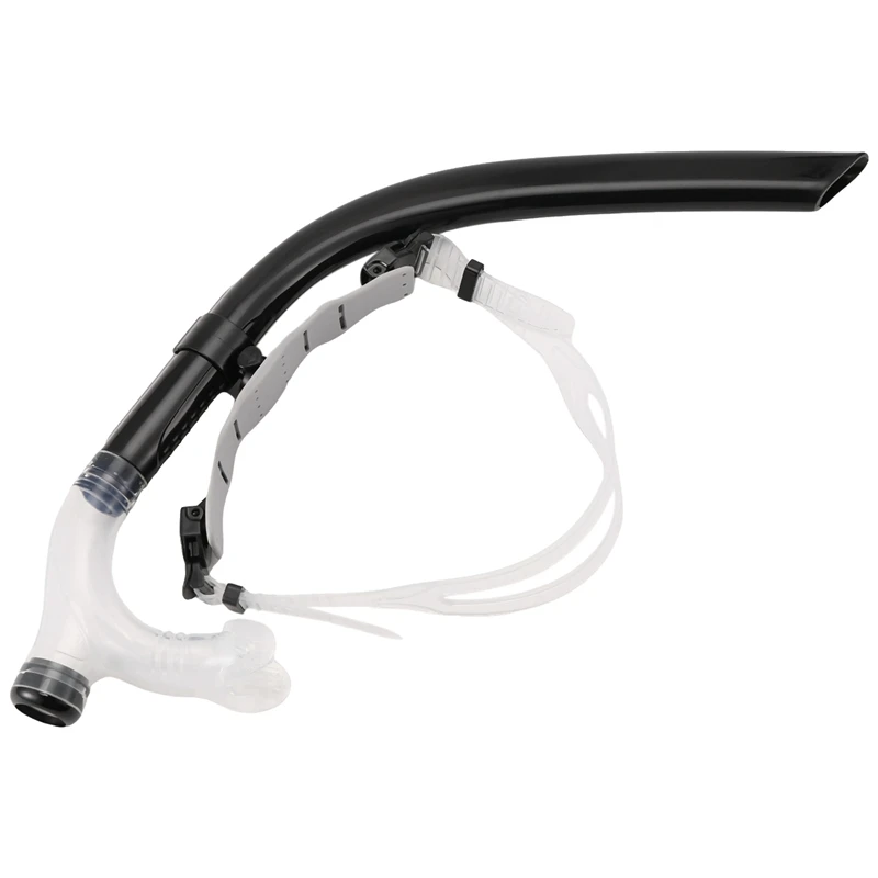 

Swim Training Snorkel Center Mount Front Comfortable Mounted Silicone Mouthpiece Junior Swimmers Equipment For Adult