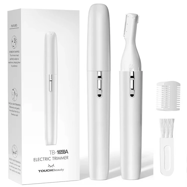 Hot Selling Female Eyebrow Shaver Leather Tools Electric Double Sided Eyebrow Trimmer