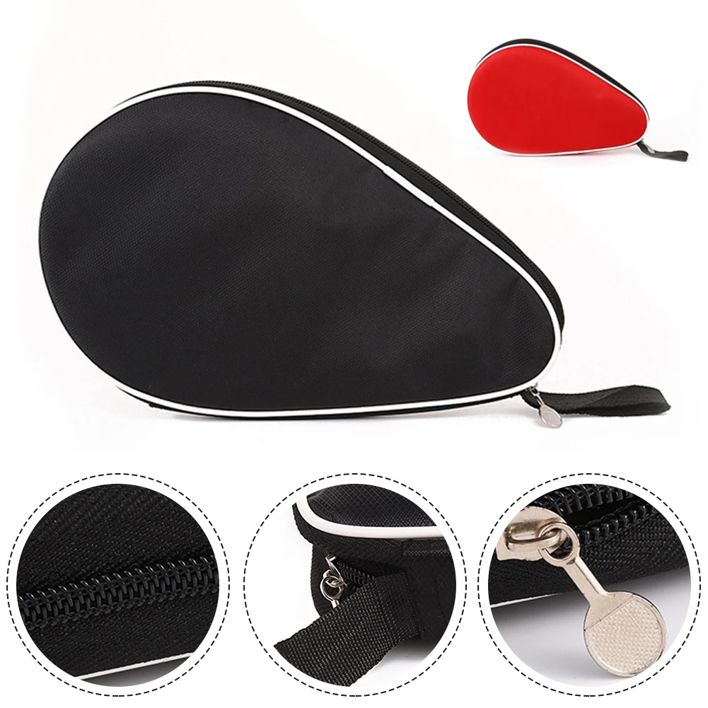 1pc Table Tennis Racket Bag With Hand Strap Hot Sale Portable Table Tennis Racket Case Sports Bag Large Capacity Dustproof Stora