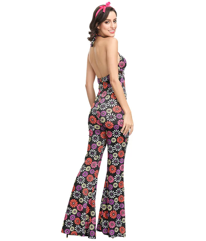 Roupas Hippie para Casais, Peace Love, Flower Power, Fato Hippie para Adulto, Anos 60, Anos 70, Festa de Halloween, Cosplay