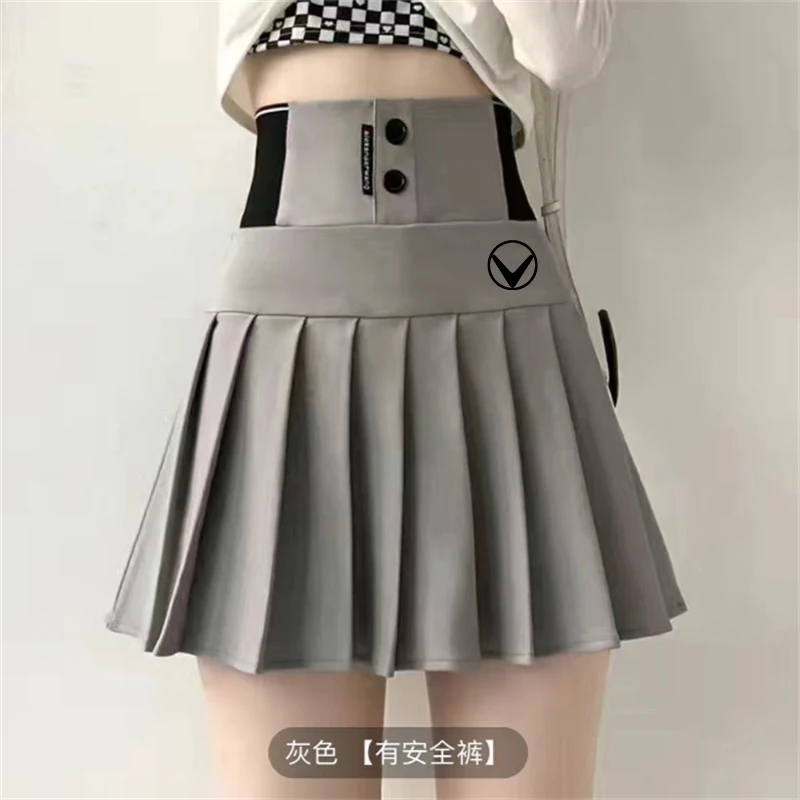 Falda de Golf antiexposición para mujer, Falda de tubo de cola de pez, Falda plisada de cintura alta, falda deportiva elegante y delgada